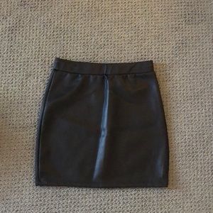 NEW WITH TAG Faux Leather Skirt